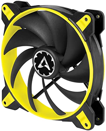 ARCTIC BioniX F140 - 140 mm Gaming Case Fan with PWM Sharing Technology (PST), Very quiet motor, Computer, Fan Speed: 200–1800 RPM - Yellow