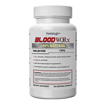 Superior Labs – Blood Worx – All-Natural Blood Sugar Support Supplements, Helps Stabilize Healthy Blood Sugar and Glucose Levels, Promotes Healthy Digestion, Insulin Function and Metabolism