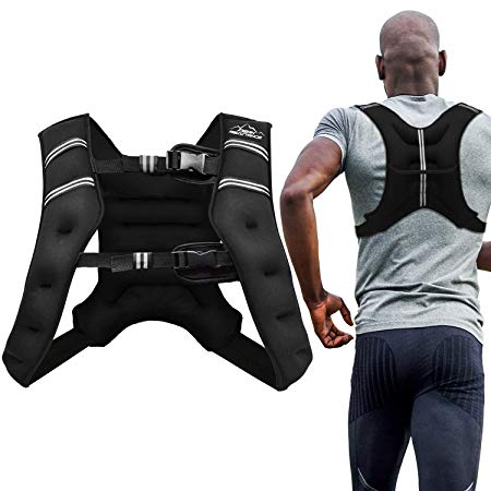 Aduro Sport Weighted Vest Workout Equipment, 4lbs/6lbs/12lbs/20lbs/25lbs Body Weight Vest for Men, Women, Kids