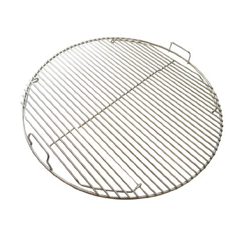 Premium 304 Stainless Steel Hinged Cooking Grate for 22.5 inch Kettle Charcoal Grills