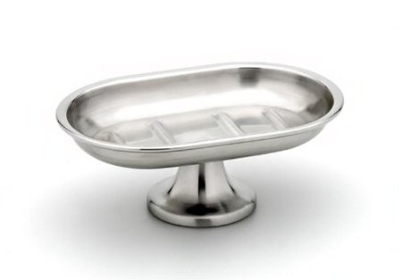 StainlessLUX 71107 Pedestal Stainless Steel Soap Dish - Quality Bath Accessory for Your Home