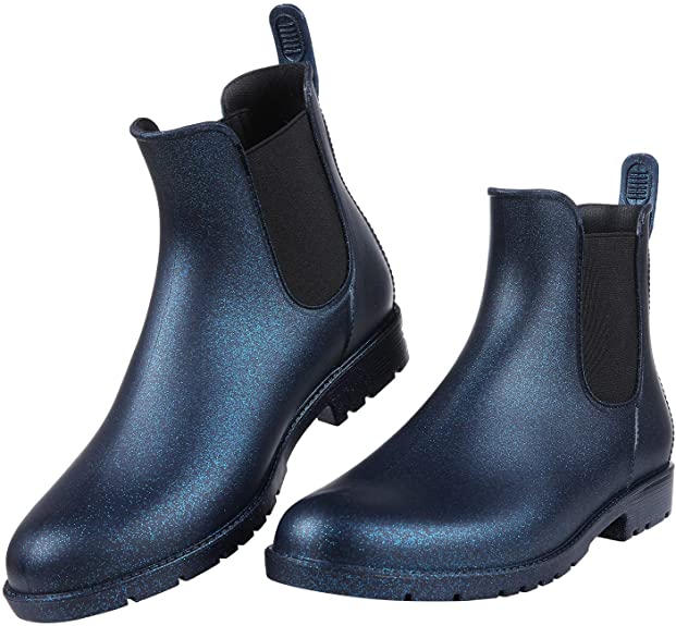 Asgard Women's Ankle Rain Boots Waterproof Chelsea Boots