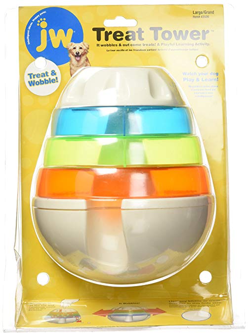 JW Pet Treat Tower Treat Dispensing Dog Toy