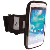 High Quality Sports Armband for Samsung Galaxy Mega  Sony Z5 Z4 LG Flex V10 and Nexus 6 6P Mobile Phones w Water Resistant Neoprene Sports Gym Jogging Exercise Strap