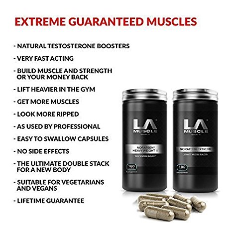 LA Muscle Extreme Guaranteed Muscles:★Extremely Potent, Increases Testosterone Levels, Phenomenal Muscle Size, Super-Fast Strength Gains, Get A HARDER And More Stronger Body, Works Days Or Your Money Back, Special Amazon Price Buy Now Before Prices Go Back Up, RRP £145