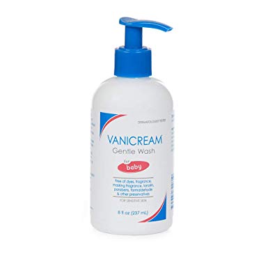 Vanicream Gentle Wash for Baby | For Sensitive Baby Skin | Dermatologist Tested | Fragrance & Paraben Free | 8 oz with Pump