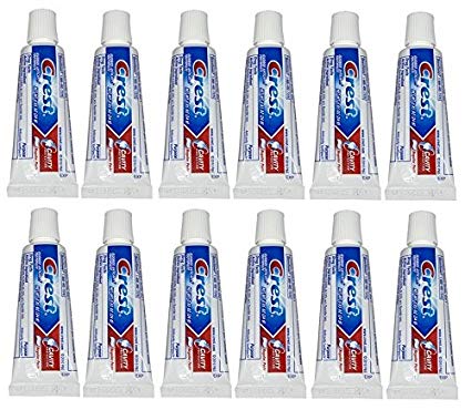 Crest Cavity Protection Regular Toothpaste, Travel Size 0.85 Ounces (Pack of 12)