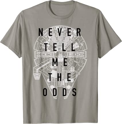 Star Wars Millennium Falcon Never Tell Me The Odds T-Shirt