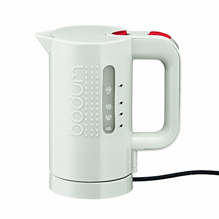 Bodum BISTRO Water Kettle, Electric Water Kettle, White, 17 Ounce