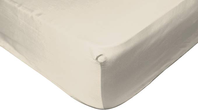 Cuddledown 400 Thread-Count Pure Egyptian Cotton Extra-Deep Fitted Sheet, Ivory, King