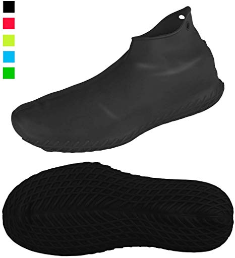 LEGELITE Reusable Silicone Waterproof Shoe Covers, No-Slip Silicone Rubber Shoe Protectors for Kids,Men and Women