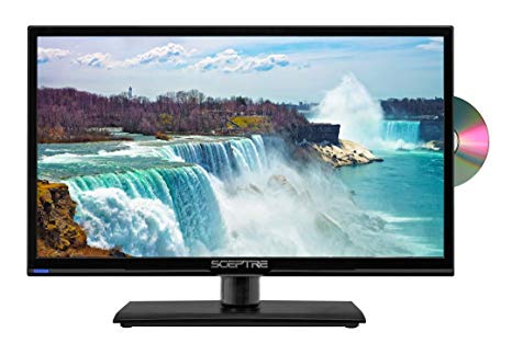 Sceptre 20 Inch LED HDTV with Build-in DVD Player, TV-DVD Combo Black 2018