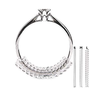 Vancool (18pcs) Ring Size Adjuster(1.5mm/2mm/3mm),Perfect for Loose Rings,with Ring Polishing Cloth