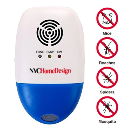 Ultrasonic Pest Repeller - Patented Pest Repelling Technology - Non-Toxin No Fragrance - Best Indoor Outdoor Plug In Pest Control - Repels Mosquitos Flies Mice Cockroaches Rodents Ants Rats