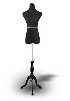 Dress Form Mannequin Black Female Dress Form With Black Stand 4-6