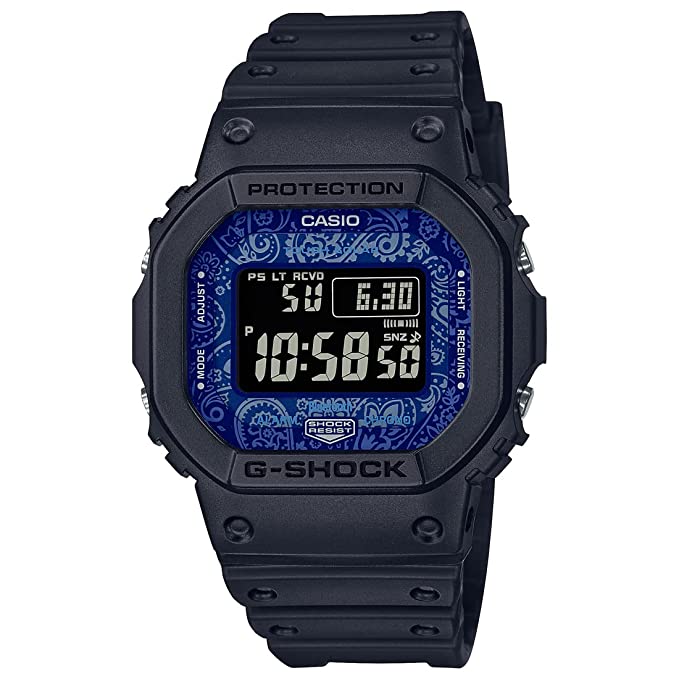 Casio Digital Blue Dial Men's Watch-GW-B5600BP-1DR