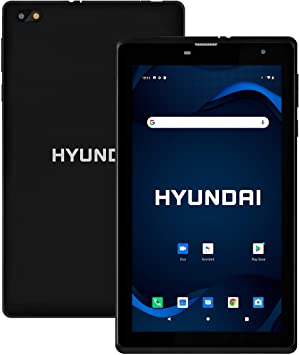Hyundai HyTab Plus 7” IPS Display Tablet, Quad-Core Processor, 2GB RAM, 32GB Storage, Dual Camera, 4G LTE, Android 10 - Black