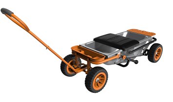 WORX Aerocart Multifunction Wheelbarrow, Dolly and Cart with WA0228 Wagon Kit