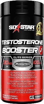 Testosterone Booster for Men, Six Star Pro Nutrition, Test Booster For Men, Extreme Strength   Enhances Training Performance   Scientifically Researched, Test Boost Supplement, 60 Pills