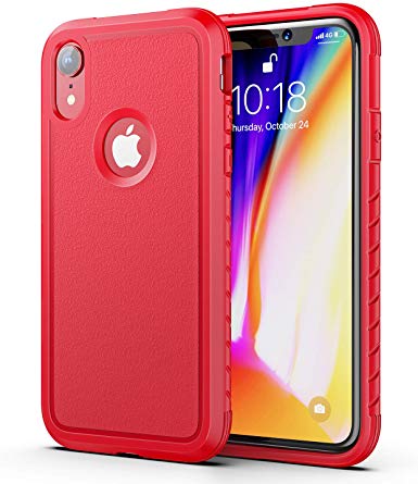 Aodh Compatible with iPhone XR Cases, Shockproof Protective Anti Scratch Cover Case Designed for iPhone XR (Red)