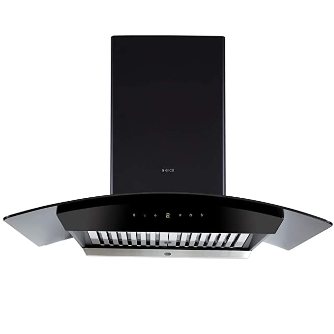 Elica 90 cm 1200 m3/hr Auto Clean Chimney (WDAT HAC 90 MS NERO, Touch   Motion Sensor Control, Black)