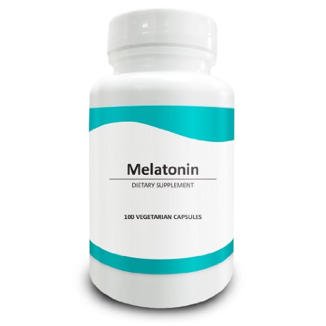 Pure Science Melatonin 10mg Capsules High Quality - Antioxidant Drug-free Sleep Aid Corrects Irregular Sleeping Pattern Mood Support Reduce Chronic Headaches Relax Muscle 100 vcaps