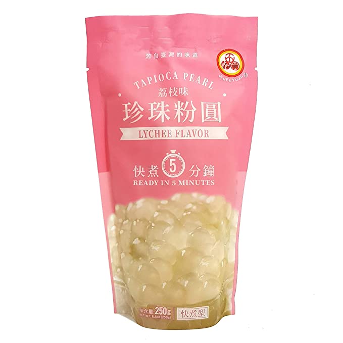 Wufuyuan Tapioca Pearl Lychee Flavour 250g