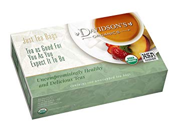 Davidson's Tea Guayusa Energy, Unwrapped Tea Bags, 100 Count
