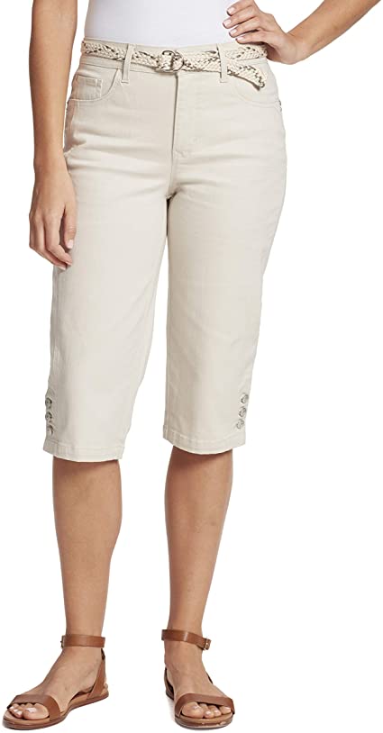 Gloria Vanderbilt Women's Petite Mila Belted Skimmer Short