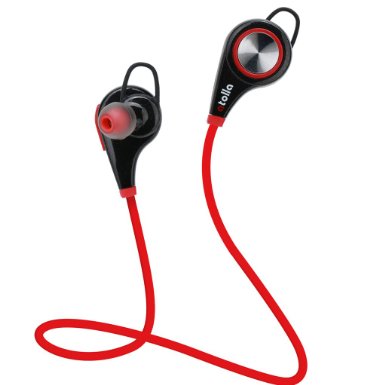 Bluetooth Earbuds Atolla S2 Sport Wireless Bluetooth 41 Stereo Bass Headphones Noise Canceling in Ear Earphone with Mic for Running Exercise Workout Gym Red