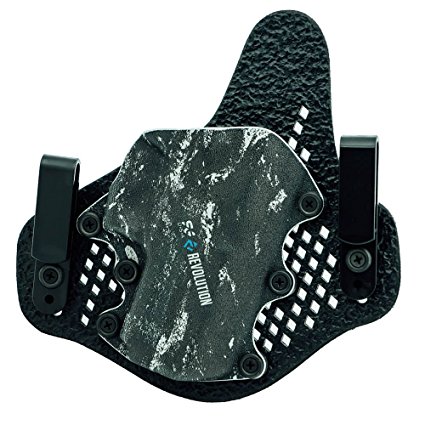 StealthGear USA SG-REVOLUTION IWB Mini Hybrid Holster - Tuckable, Adjustable, Inside Waistband Concealed Carry Holster - Made in USA