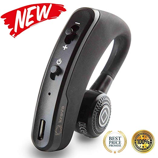 Bluetooth Headset V4.1 - Wireless Bluetooth Speakers Headset Earbuds Headphones Earpieces In-Ear Stereo Sweatproof Lightweight Noise Cancelling Hands Free with Mic for iPhone and Android
