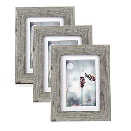 Scholartree Wooden Photo Picture Frame 5x7 3P 8x10 2P 11x14 2P (Style 2, 5x7 inches 3P)