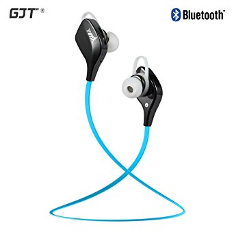 GJT®YY7 Sport Wireless Stereo Bluetooth 4.1 Lightweight Headphones Earphones Earbuds Noise Cancelling Headsets for iPhone,Samsung,Android Cellphones Enabled Bluetooth Device (BLUE)