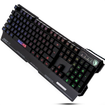 SADES Blademail Quality PC Gaming Keyboards 19 non-conflict keys Metal Material (Black)