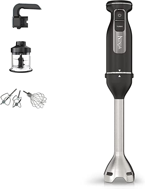 Ninja Foodi 3-in-1 Hand Blender, Hand Mixer & Chopper [CI100UK] 850W, Black