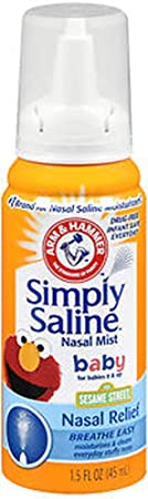 Simply Saline Nasal Mist Baby 1.5 oz (Pack of 2)