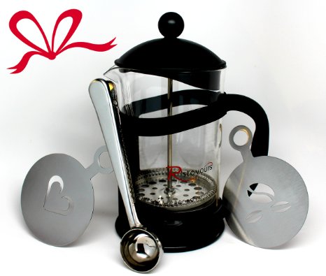 R'stoyours French Coffee Press, Espresso Maker and Tea Maker 6 Cups (27 Ounce)