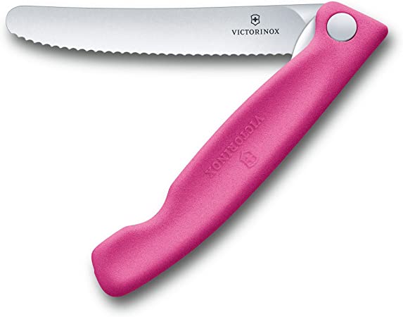 Victorinox Swiss Classic Paring Knife, Wavy Edge Pink 4.3 in