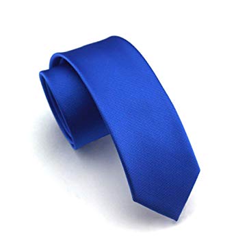 Mens Super Skinny Solid Color Ties Classic Eco-friendly Slim cut Neckties 2.4"