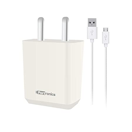 Portronics POR-898 Portable USB Adapter 2.0A Super Quick Charger, Comes with Overload and Short Circuit Protection