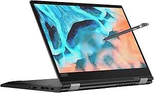 Lenovo ThinkPad L13 Yoga Laptop 2-in-1 Convertible 13.3" FHD Touchscreen & Pen, Core i5-10310U, 16GB RAM, 256GB SSD, Fingerprint, Thunderbolt, HDMI Windows 10 Pro (Renewed)