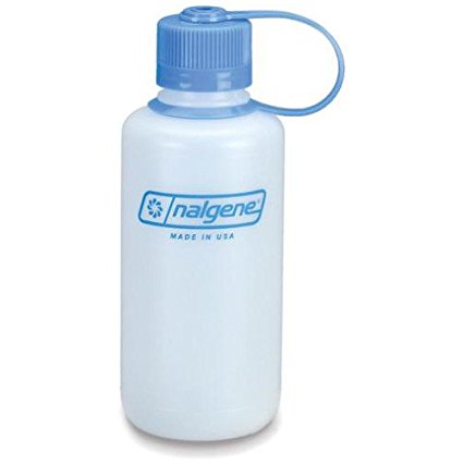 Nalgene 16 oz Reusable Water Bottle, HDPE, in Narrow Mouth