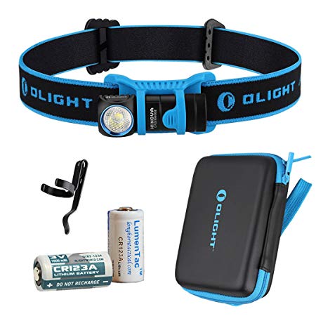 OLIGHT H1 Nova 500 Lumens LED Headlamp w CR123A Battery and LumenTac Backup CR123A Battery