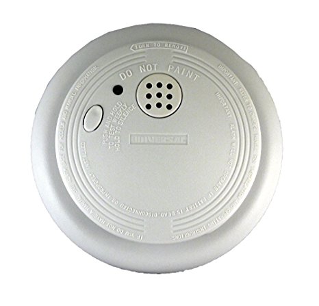 Universal Security Instruments USI-1209 120-Volt AC/DC Wired-In Ionization Smoke and Fire Alarm