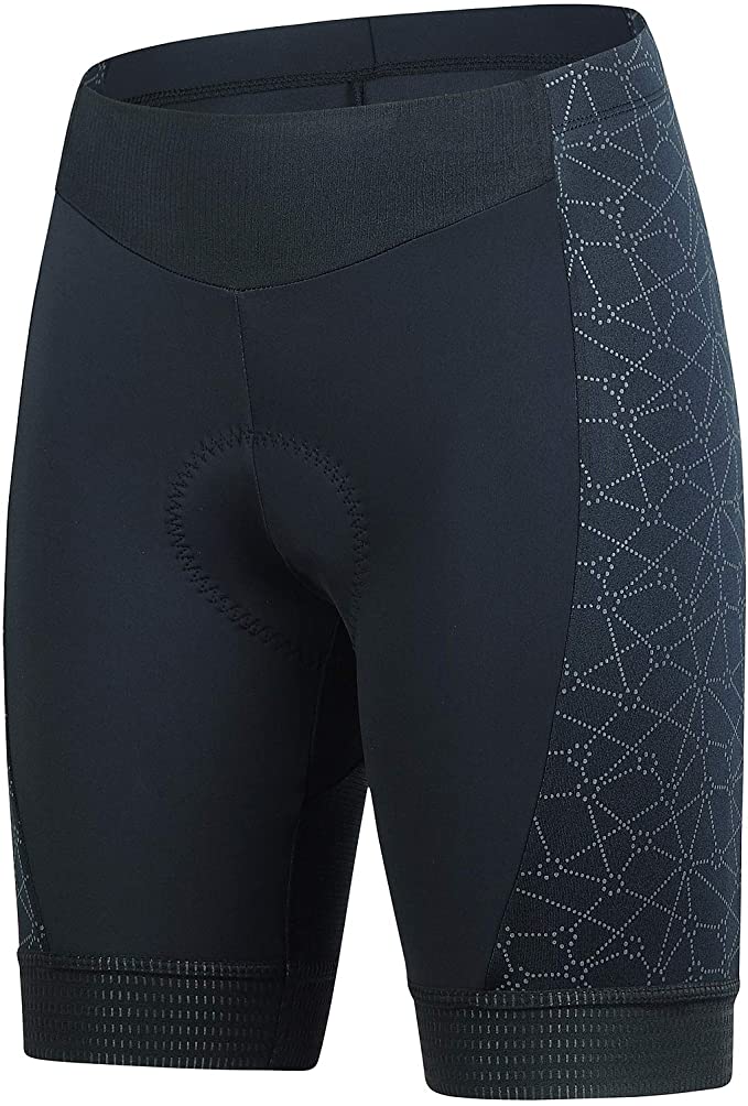 Women Cycling Shorts 4D Gel,Bike Shorts Women with No-Slip Belt& Comfort Cycling Clothes