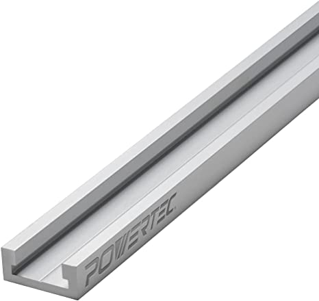 POWERTEC 71167V Aluminum Miter T-Track, 48-Inch, 1 PK