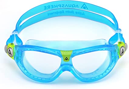 Aquasphere SEAL Kids (Ages 3 ) Swim Goggles, Made in ITALY - Wide Vision, Comfort, E-Z Adjust, Anti Scratch & Fog, Leak Free