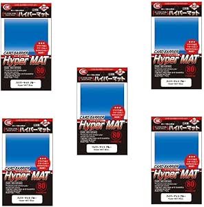 KMC Hyper Matte Sleeves BlueÃƒÂ—5 Sets (5 Packs/total 400 Sheets) (Japan Import) Made in Japan by KMC