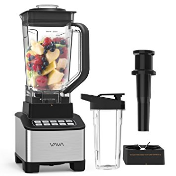 VAVA Smoothie Blender, 1200W Professional Blender for Shakes and Smoothies with 68oz Jar & Personal 20oz Blender Bottle, BPA Free, High Speed